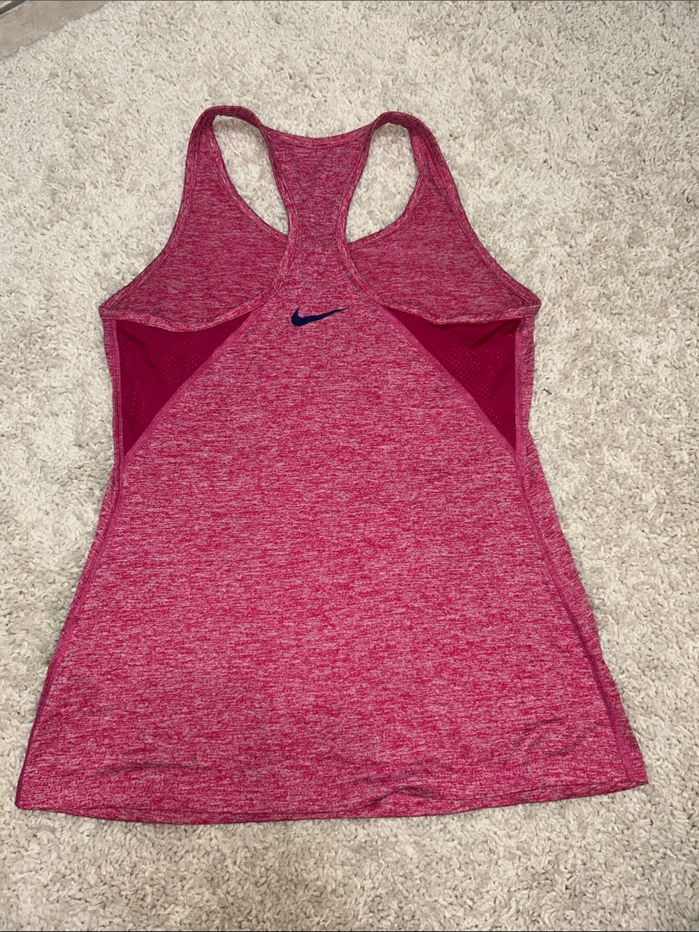 Nike Heathered Raspberry Racerback Tank Top - Picture 3 of 3